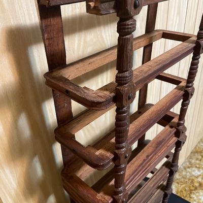 Vintage sewing machine drawer holder
