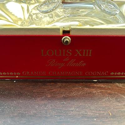 Remy Martin Louis XIII Baccarat Bottle and Red Leather Presentation Box
