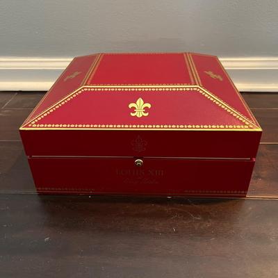 Remy Martin Louis XIII Baccarat Bottle and Red Leather Presentation Box