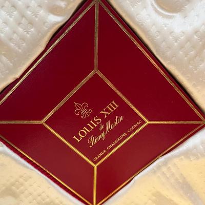 Remy Martin Louis XIII Baccarat Bottle and Red Leather Presentation Box