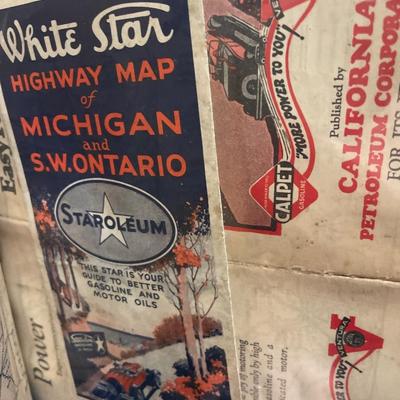 French theme binder with vintage maps