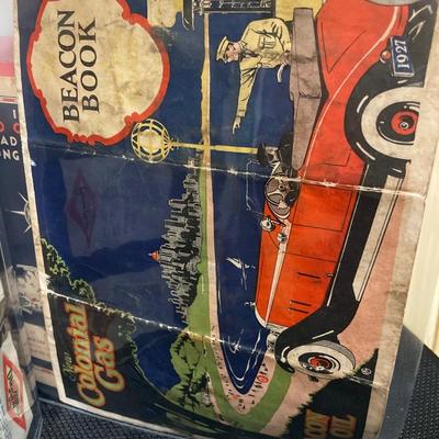 French theme binder with vintage maps