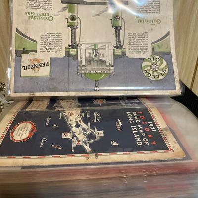 French theme binder with vintage maps