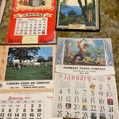 Vintage calendars
