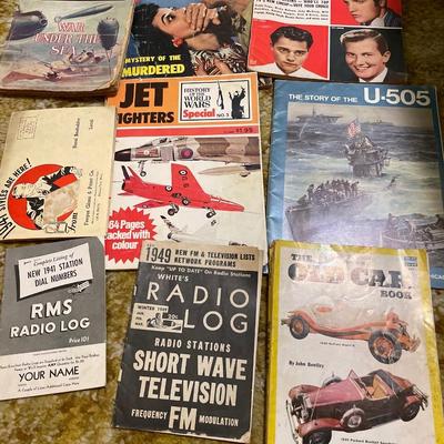 Vintage magazines, car manuals and more