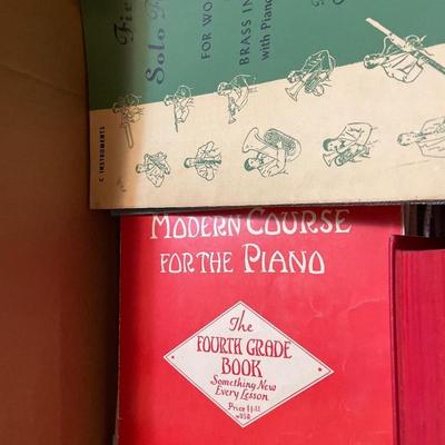Box 1/2 full of sheet music