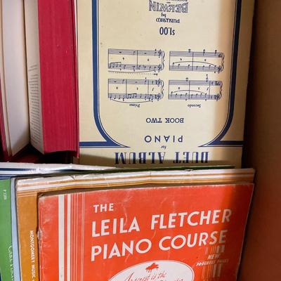 Box 1/2 full of sheet music