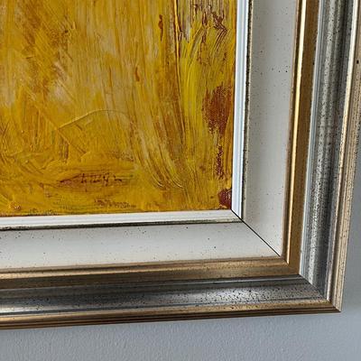 Wheat Harvest, Oil on Canvas by Sandro Negri