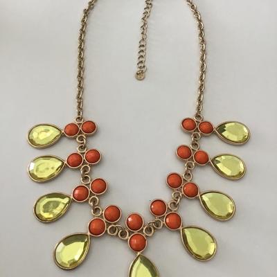 Charming Charlie’s gold, toned statement, necklace