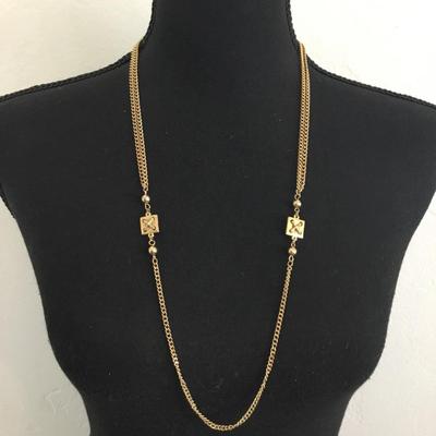 Vintage Gold tone chain necklace