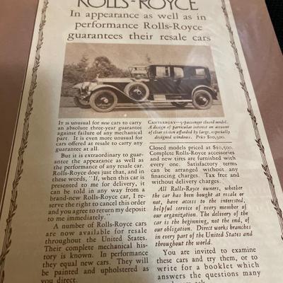 Vintage auto advertisements