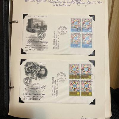 United Nation First day issued in binder