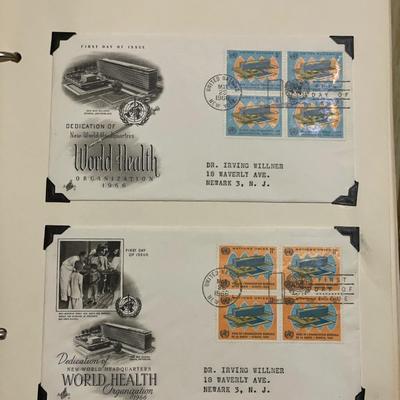 United Nation First day issued in binder