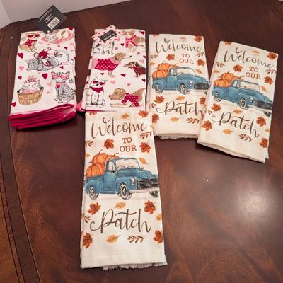 New Cats & Dogs & Pumpkin Patch Kitchen Towels