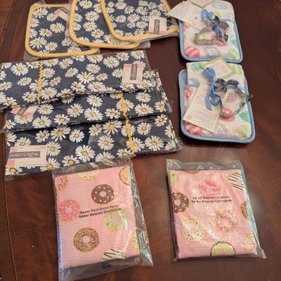 New Spring & Sweet Treats Donut Apron & Pot Holders