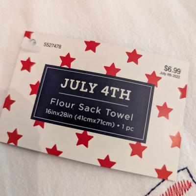 New Red White & Blue Kitchen Towels