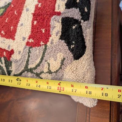 Assortment Of Needle Work Throw Pillows (See All Pictures)