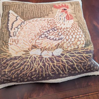 Assortment Of Needle Work Throw Pillows (See All Pictures)