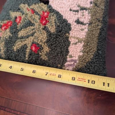 Assortment Of Needle Work Throw Pillows (See All Pictures)