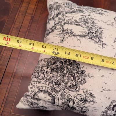 Assortment Of Needle Work Throw Pillows (See All Pictures)