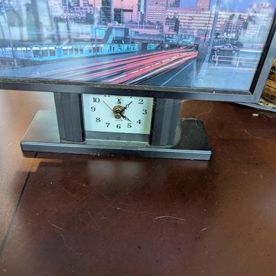 Electric Chicago Skyline Clock