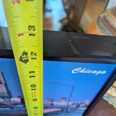 Electric Chicago Skyline Clock