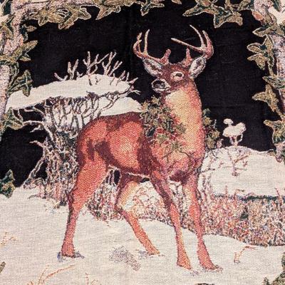 Approx 59" x 47" Deer Throw