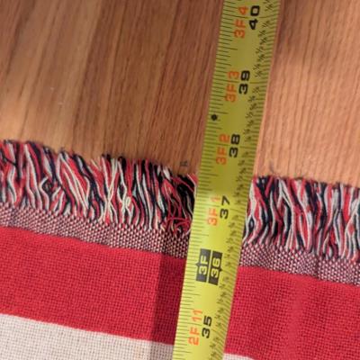 Approx 37 1/2" x 47 1/2" Flag Decor With Pillow