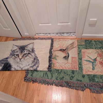 Humming Bird & Cat Throws