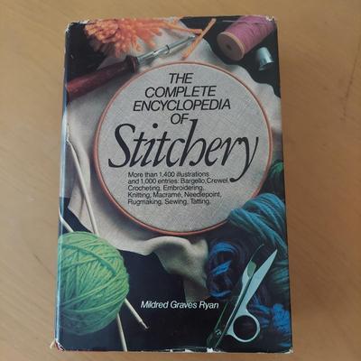 Needlecraft Books w/ Crochet and Embroidery Supplies (B2-BBL)
