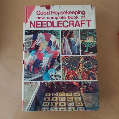 Needlecraft Books w/ Crochet and Embroidery Supplies (B2-BBL)