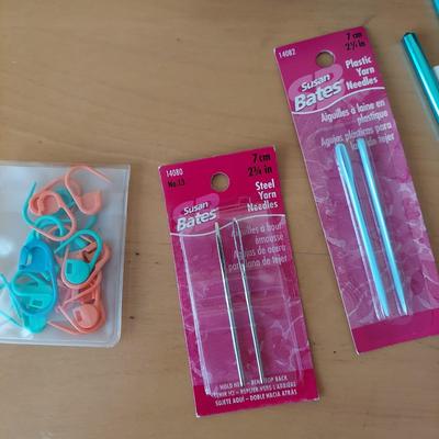 Needlecraft Books w/ Crochet and Embroidery Supplies (B2-BBL)
