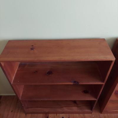 Two Solid Wood Bookshelves (B2-BBL)