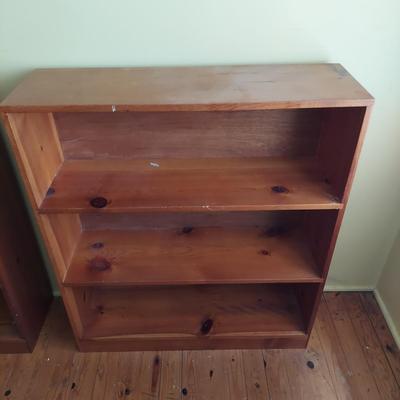 Two Solid Wood Bookshelves (B2-BBL)