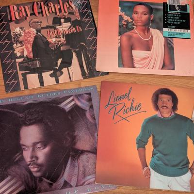 Assortment Of Records Various Artists Ray Charles Michael Jackson Lionel Richie