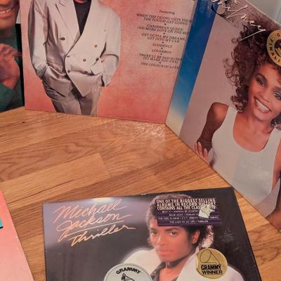 Assortment Of Records Various Artists Ray Charles Michael Jackson Lionel Richie