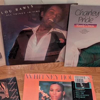 Assortment Of Records Various Artists Ray Charles Michael Jackson Lionel Richie