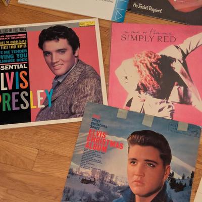 Assortment Of Records Various Artists Elvis Elton John Phil Collins