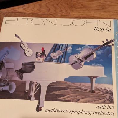 Assortment Of Records Various Artists Elvis Elton John Phil Collins