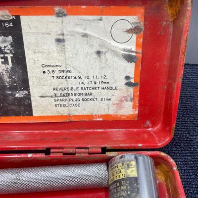 Vintage Metric Socket Set with Metal Case