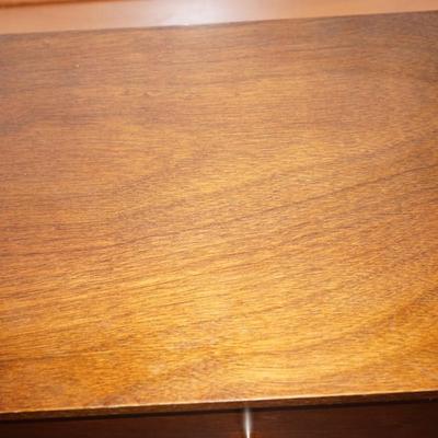 WEST ELM Teak SIDE TABLES W/ DRAWERS CLASSIC MCM DESIGN QUALITY CONSTRUCTION.