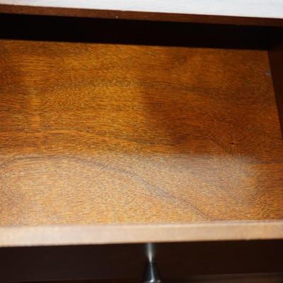 WEST ELM Teak SIDE TABLES W/ DRAWERS CLASSIC MCM DESIGN QUALITY CONSTRUCTION.