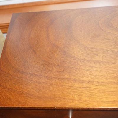 WEST ELM Teak SIDE TABLES W/ DRAWERS CLASSIC MCM DESIGN QUALITY CONSTRUCTION.