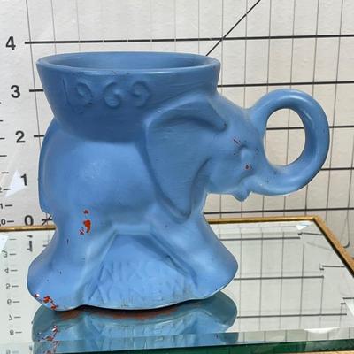 Frankoma 1969 Nixon Agnew GOP Elephant Planter