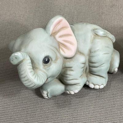 3 piece Vintage HOMCO Baby Elephant Set