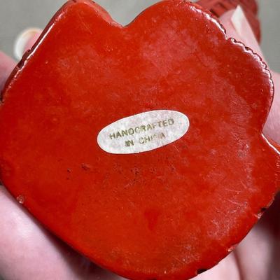 China Handcrafted Carved Red Resin and more Elephants