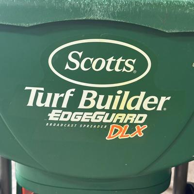 LOT 2G: Scott’s Turf Builder Edgeguard Spreader & Wheelbarrow