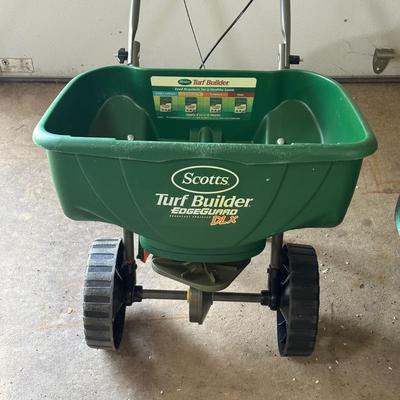 LOT 2G: Scott’s Turf Builder Edgeguard Spreader & Wheelbarrow