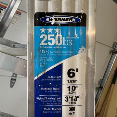LOT 3G: 6’ Werner 6’ Folding Ladder