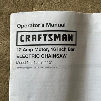 LOT 4G: Craftsman Electric Chainsaw, Homelite Electric Blower/Vac & Craftsman Bushwacker
